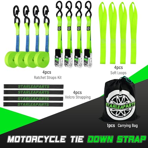 Sangle moto à cliquet pour éviter les chutes d'objets sur remorque de route - 5