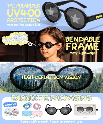 Image of SMILEYWORLD Teen Kids Sunglasses UV400 Protection Teenager Sunglasses, Fashion Shades for Boys Girls Age 12