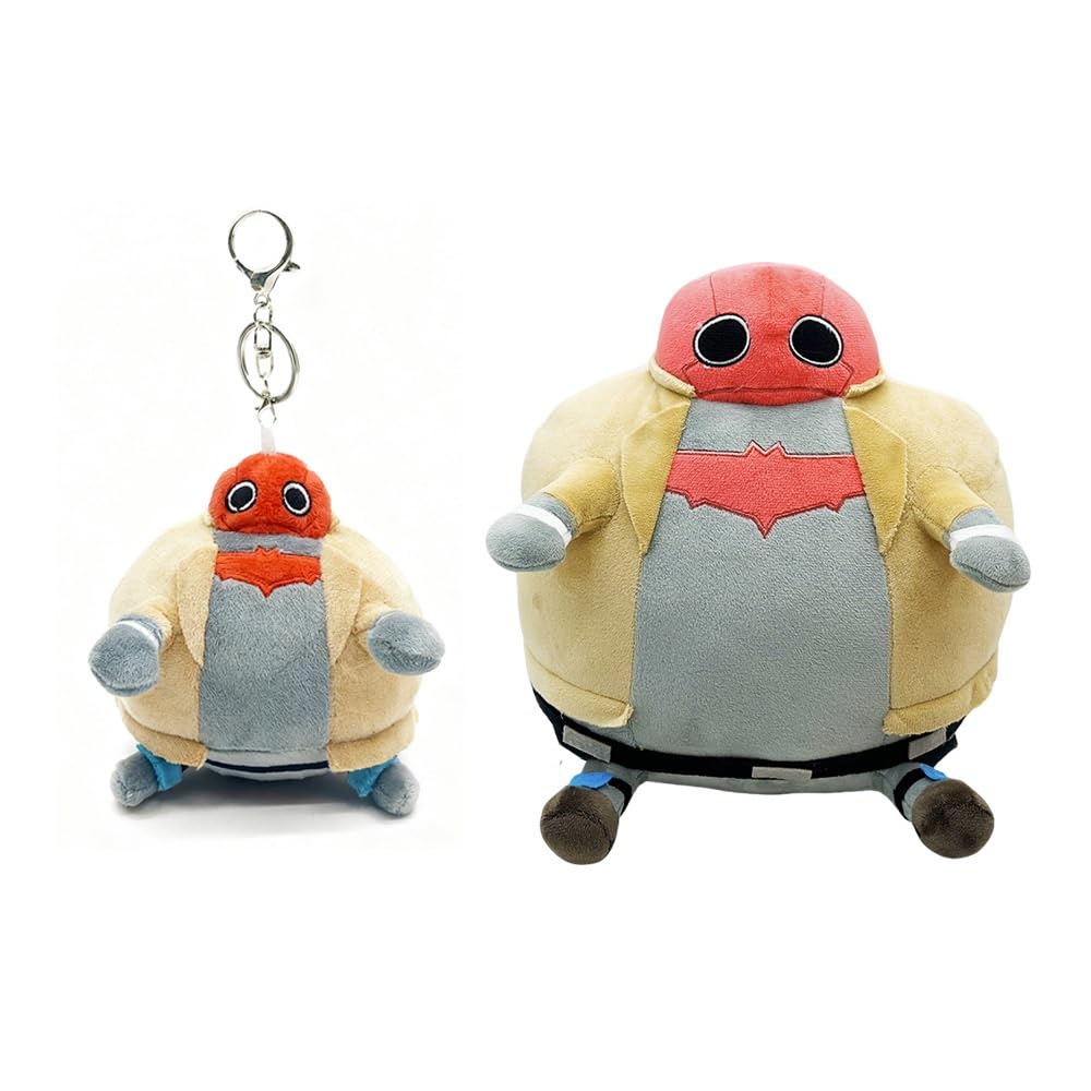 RDCIRP Fat Jason Todd Plush Toy, Cute Stuffed Game Plushie Toys, Collectible Pillow Gifts for Bedroom Accessories Decorative Throw for Fans Friends Aldults(Large+Small)