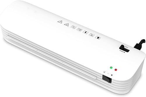 Miniatura 7 de Flatware Máquina laminadora A4 A5 A6 con 50 bolsas laminadoras, calentamiento rápido y sin burbujas, laminadores térmicos para oficina, hogar,