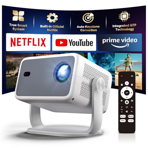 ENUOSUMA 4k Projector with WiFi and Bluetooth, Official Netflix & Autofocus, FULL HD 4K Supported...