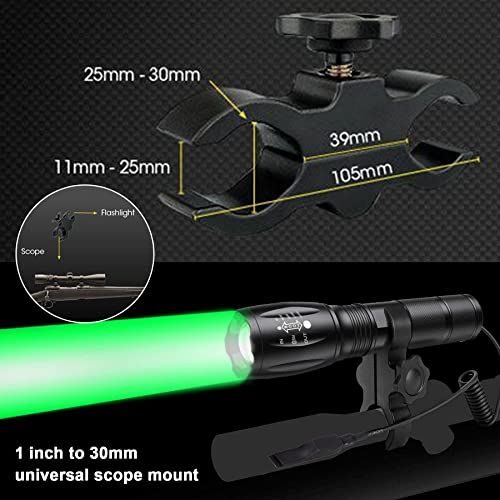 VASTFIRE 350 Yard Green Hunting Light Zoomable