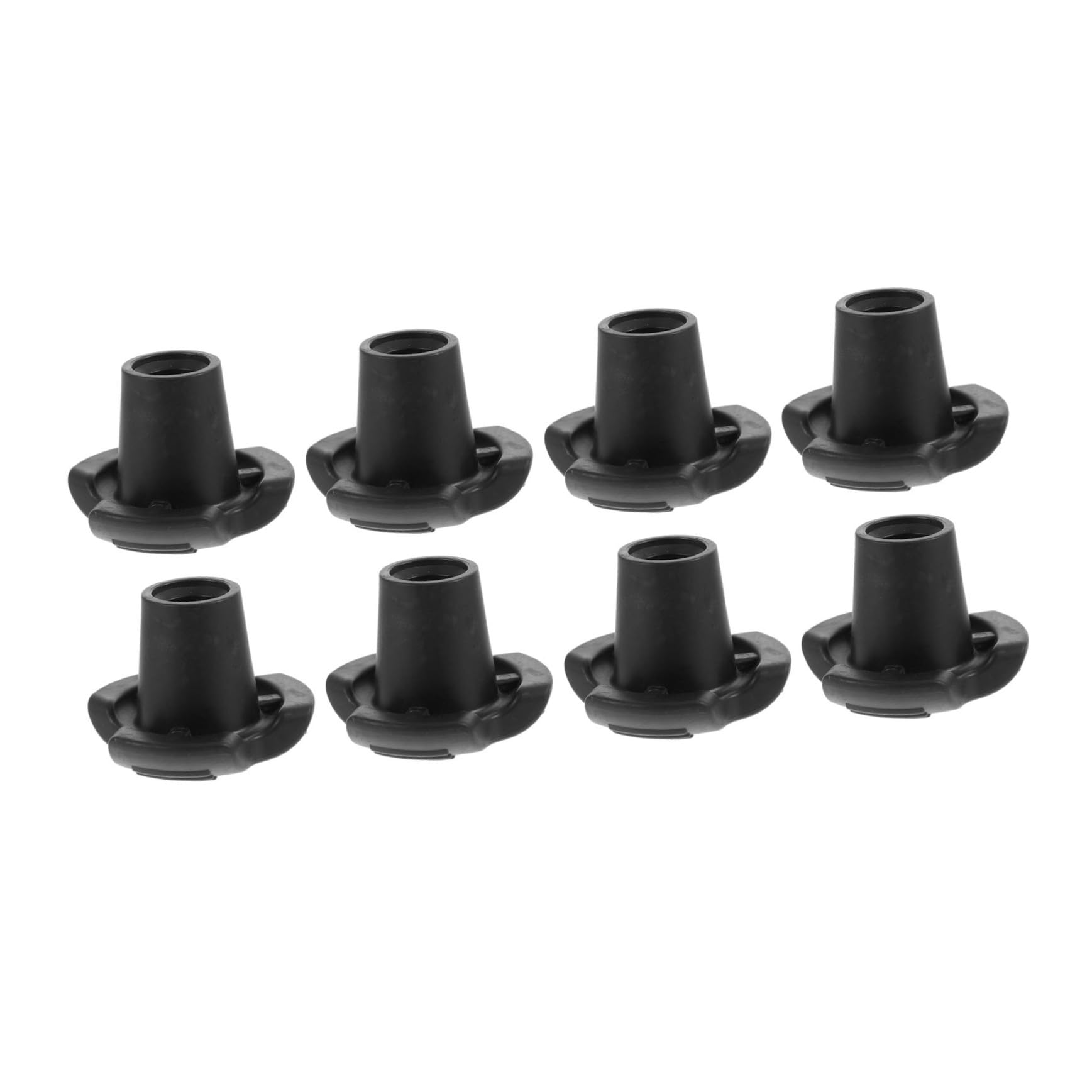 YARNOW 8 Punte di Gomma Antiscivolo per Bastoncini da Trekking 19Mm Accessori Resistenti All’Abrasione Design Ammortizzante Compatibili Stampelle e Bastoni da Passeggio per