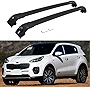 Cross Bar for KIA Sportage 2016-2021 Crossbar Roof Rail Rack Luggage (A Black)