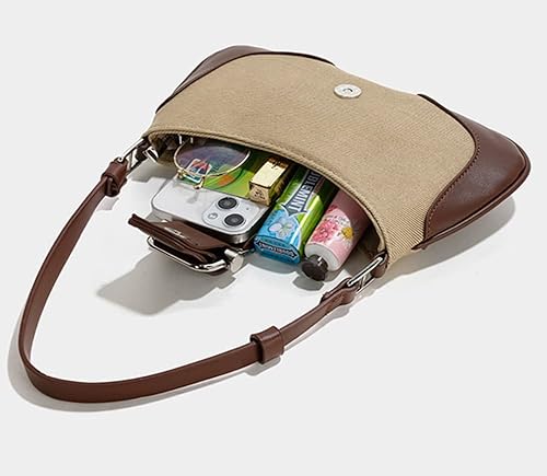 Miniatura 4 de Bolso Hobo de mezclilla para mujer, bolsos cruzados de lona Y2K, bolso pequeño de mano de mano, bolso de mano para axila de noche, bolso con asa