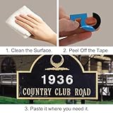 Door Numbers 0-9, 3 Inches 3D House Number Chrome Adhesive 7.6cm Self Stick Waterproof Plaques Chrome Electroplated Nameplate Stickers for House Wall Mailbox Hotel Rooms Address Gate Numerals (3) - Image 4