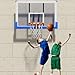 Basketball Hoop Outdoor, Wall-Mounted Basketball Hoop, with PC Backboard, Space-Saving Design, for Indoor & Outdoor Use(55.1x35.4in/140x90cm)