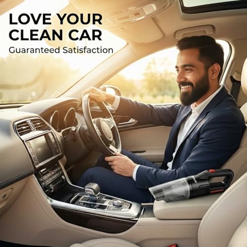 Image of Cordless Car Vacuum Cleaner | 7000 Pa Powerful Suction Handheld Rechargeable Vacuum | Up to 20 Min Runtime | Lightweight Portable Car Interior Cleaner with HEPA Filter and 2 Attachments