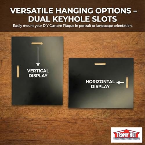 Trophy Hut Black Matte Finish DIY Blank Award Plaque with Beveled Edge Trophy Gift Plaques (8x10) by Trophy Hut - Image 4