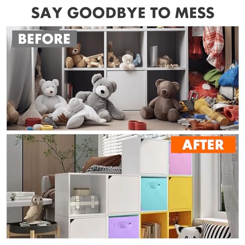 ShellKingdom Storage Bins, Foldable Fabric Storage Cubes And Cloth Storage - Image 4
