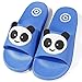 Ciabatte da Spiaggia Ragazzi e Ragazze Scarpe da Piscina Panda Antiscivolo Pantofole da Bagno Sandali a Punta Aperta Adulti e Bambini Blu 24/25