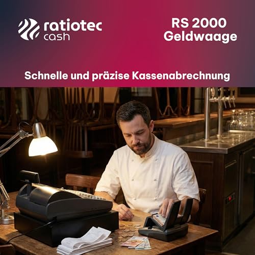 Pèse-monnaie RS 2000 balance compteuse billets pièces commerce