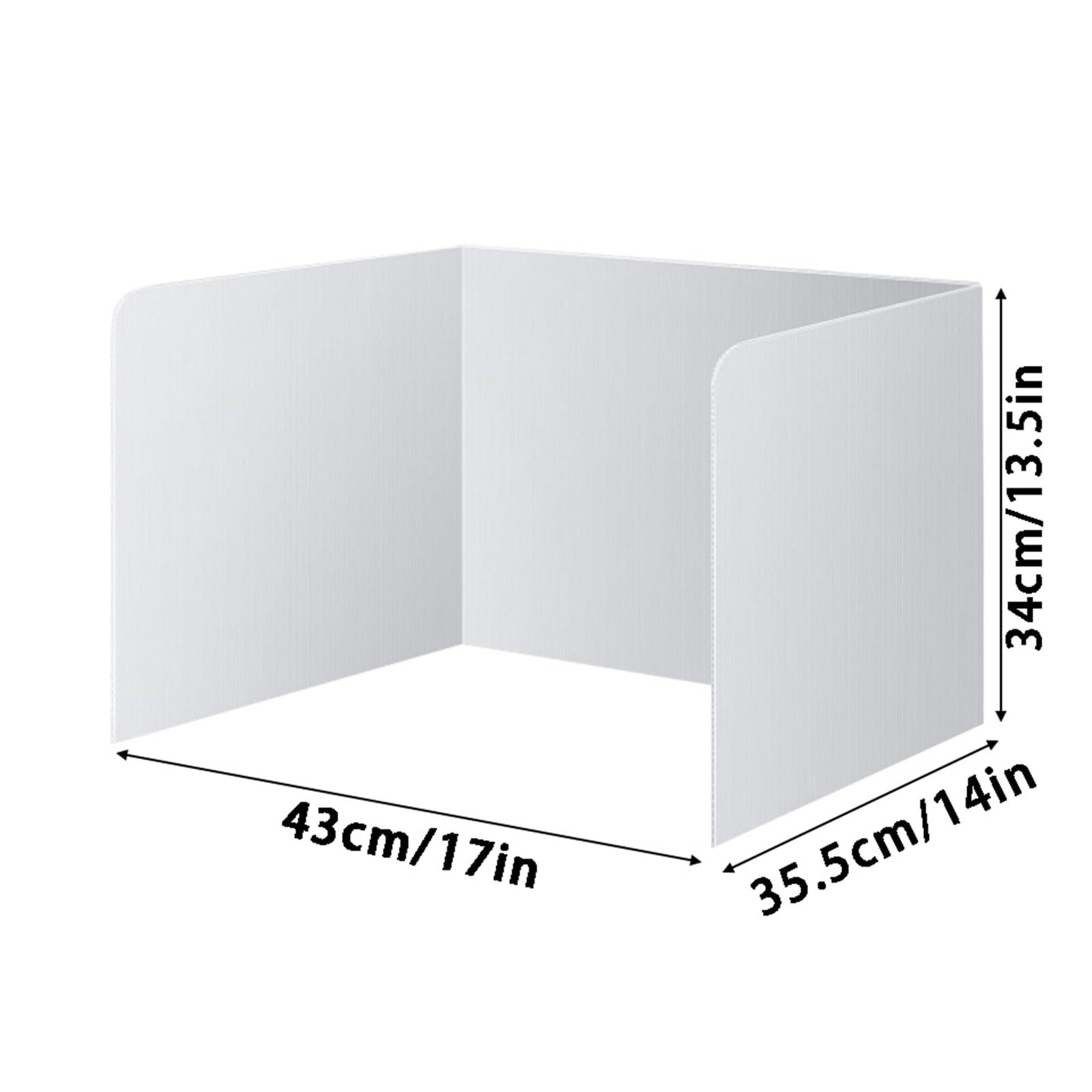Lavagnette per tavoli scolastici, divisori da scrivania in plastica, facili da pulire, divisori pieghevoli, portatili, a forma di U, resistenti, per scuola, ufficio, biblioteca, con etichette