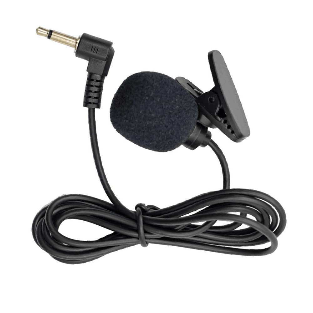 Micrófono Externo de Clip de 3,5 mm para autorradio, GPS y Reproductor de DVD.
