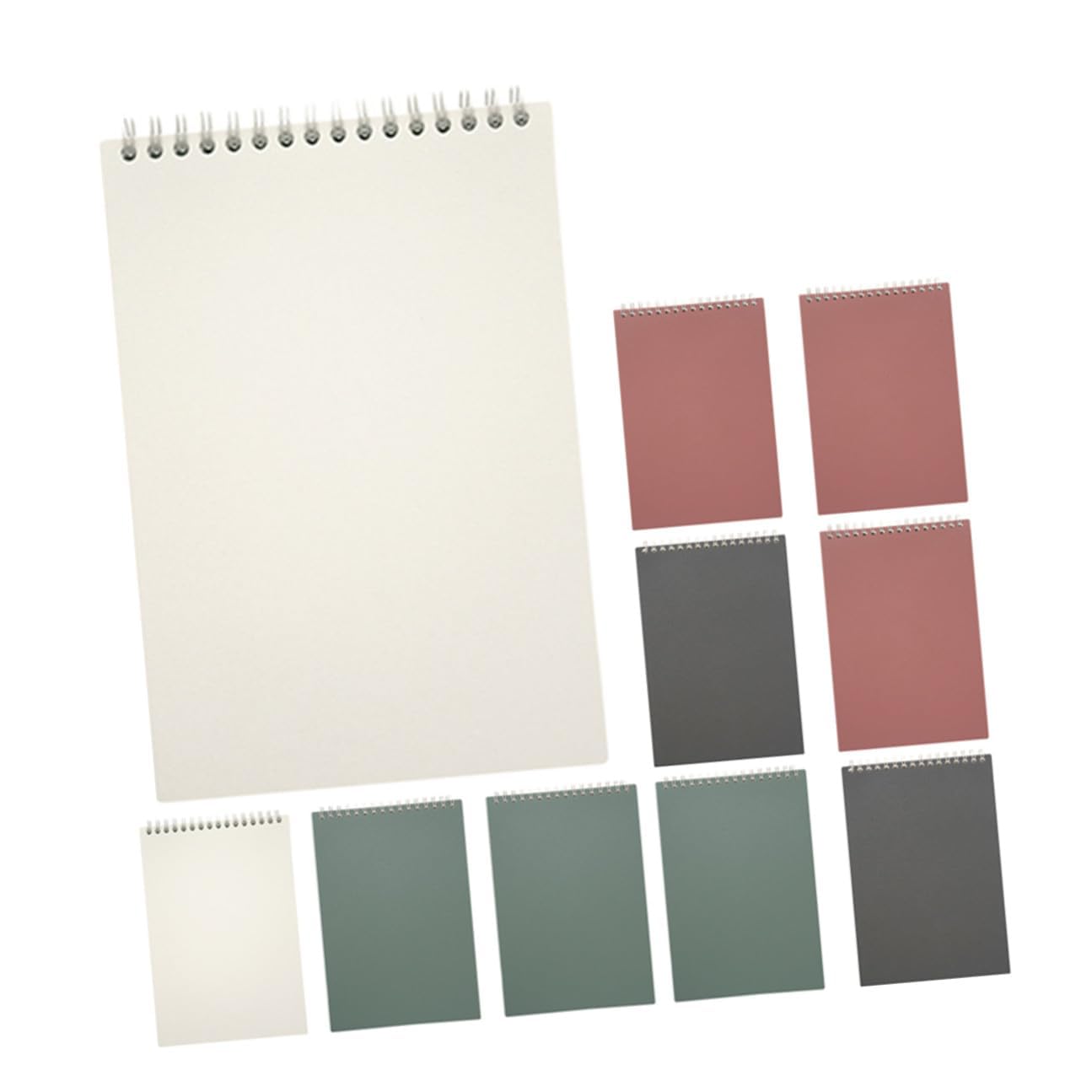 Quaderno a spirale A5 minimalista a tinta unita – Blocco note a righe portatile per studenti e professionisti