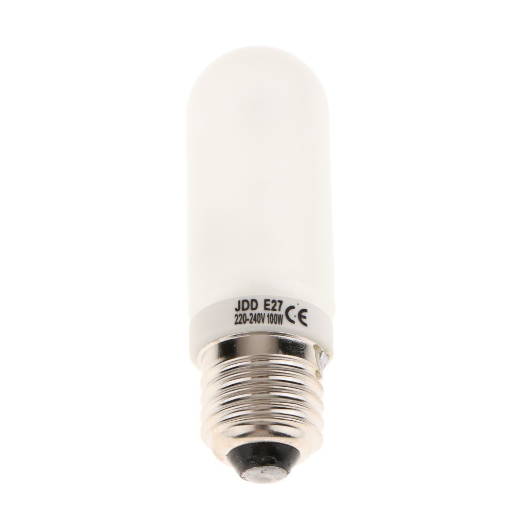 GlobalNiche® 220-240Volt Halogen JDD Type Tubular Medium E27 Bulb Lamp, Frosted, 100-Watt