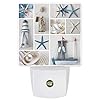 Plug-in LED Night Light Beach Shells Starfish Lighthouse Boat Pearl Lattice Dusk-to-Dawn Motion Sensor Night Lamp Plug… 51XW IZjW0L. SS100