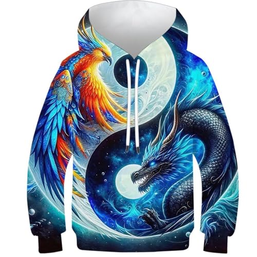 Sweat à capuche 3D pour enfants manches longues automne
