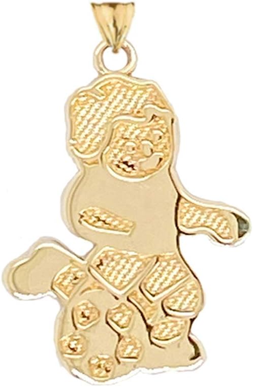 Certified 14k Gold Soccer Boy Sports Charm Pendant Necklace