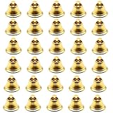 🔔【Práctico】: La sencillez y el color dorado de las campanas abiertas hacen de estos sonajeros navideños una excelente opción para la decoración casera. Y las campanas son pequeñas y fáciles de transportar Las campanas abiertas se pueden usar para decoraciones de bodas, manualidades y animales, estas campanas también son adecuadas para uso en exteriores.