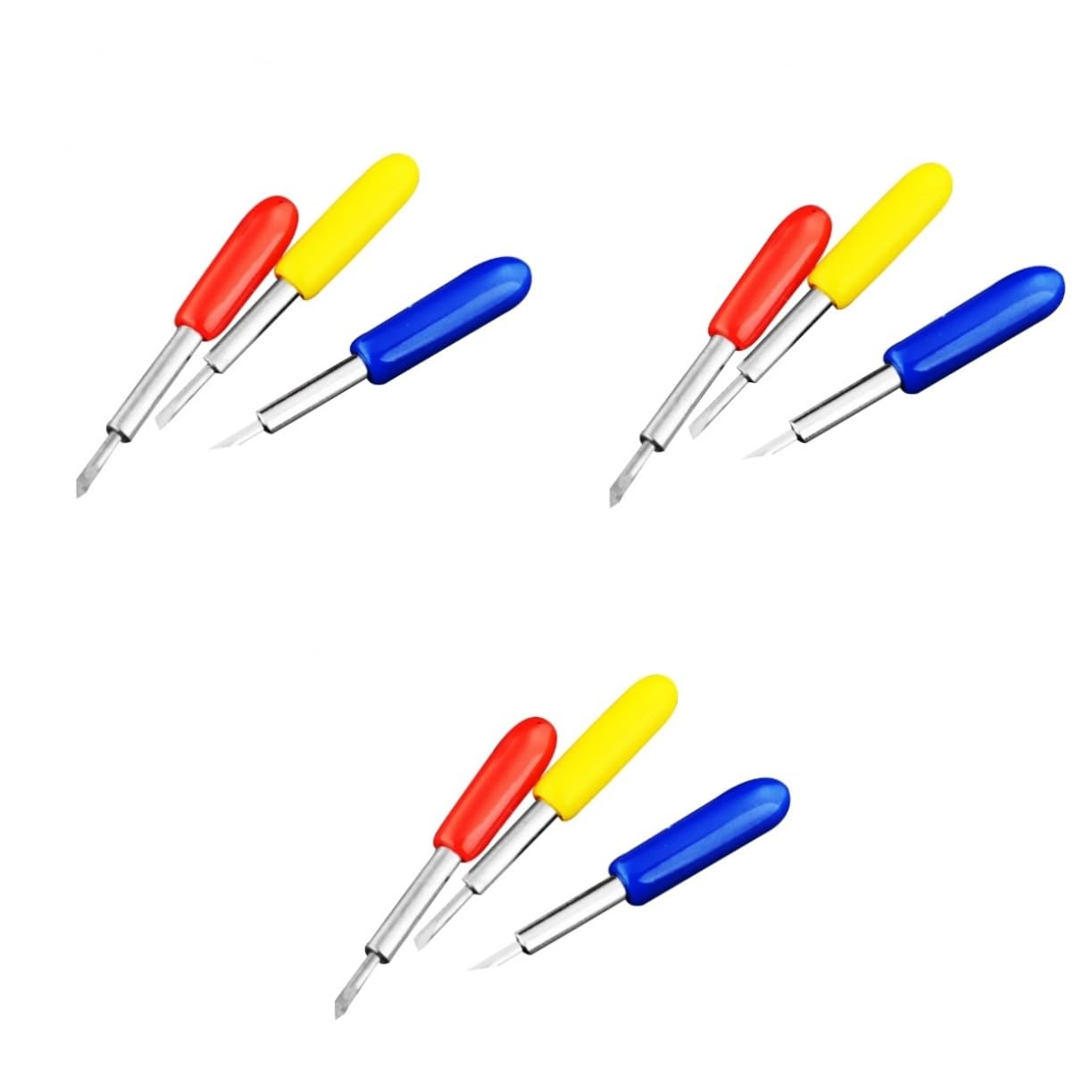 Sewroro 3sets Vinyl Cutter Tungsten Steel 30/45/60 Degree for Plotter Cutting 15pcs*3