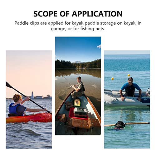 FAVOMOTO 12 Pcs Porta-Clipe de Remo de Caiaque Convés de Caiaque Caiaque Canoa de Barco Alças Latera