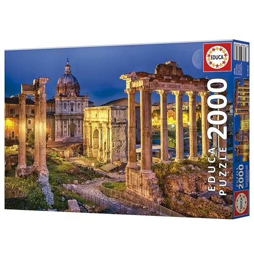 Educa - Puzzle Di 2000 Pezzi Per Adulti | Forum Romano. Rivivi L'intera Storia Di Questa Fantastica Città. Misura Montata: 96 X 68 Cm. Include Colla Fix Puzzle. Da 14 Anni (19619) - 6