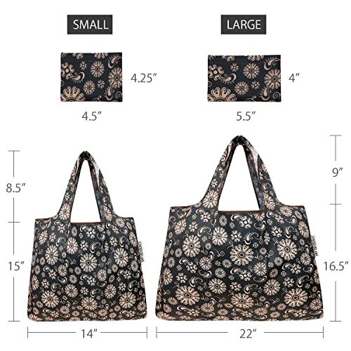 Image of allydrew Large Foldable Tote Nylon Reusable Grocery Bag
