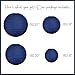 Just Artifacts Decorative Round Chinese Paper Lanterns 24pcs Assorted Sizes (Color: Navy Blue)