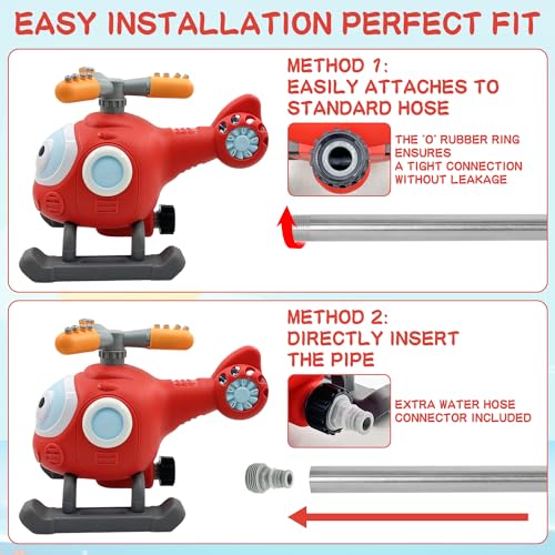 Jimi Y8698-1 2 In 1 Outdoor Water Spray Sprinklers T Ball Set For Kids And Toddlers thumb #2