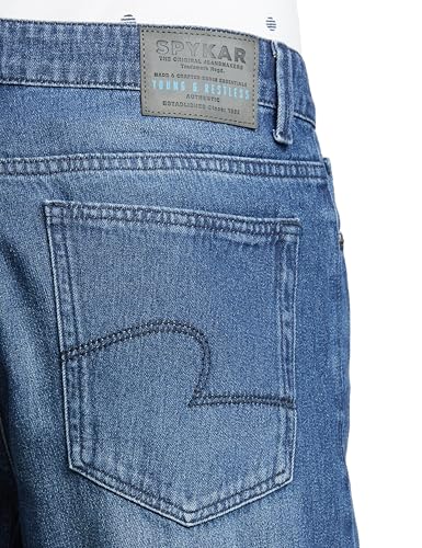 Image of Spykar Men's Mid Rise Regular Jeans