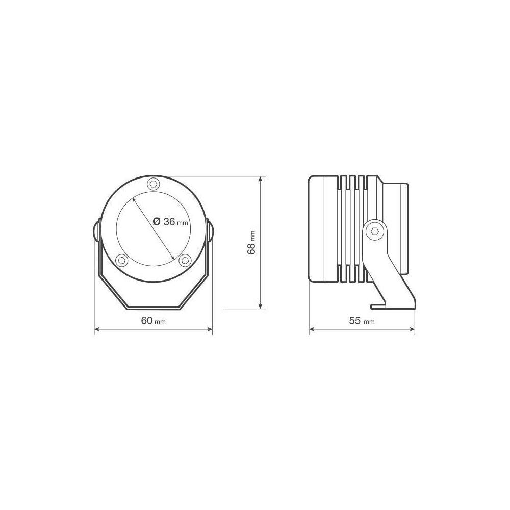Lampa 90533 O-Lux, Coppia fari ausiliari a LED omologati, 12V - 1800 lm - Nero