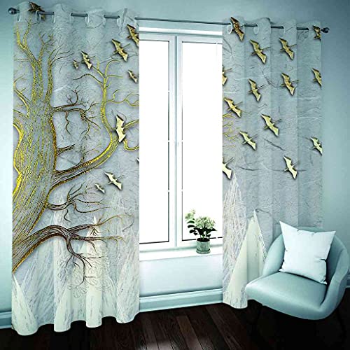 Rideau 100% polyester occultant et isolant thermique de salon - 3
