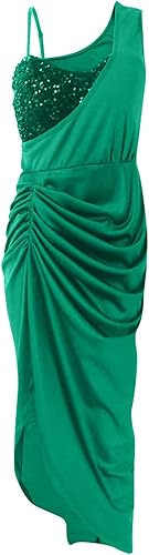 Miniatura 8 de BAXLIMEK Cocktail Dresses for Women,2023 Summer Elegant Sexy Bodycon Wedding Guest Dress,Trendy Irregular Hem Party Dress