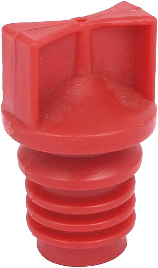 uxcell 18mm Diameter Male Thread Plastic Oil Breather Cap Red for Air Compressor