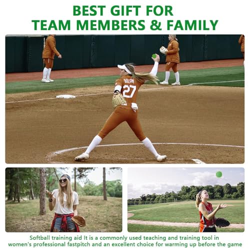 Image of Mogseek Softball Spinner Fastpitch, 12Inches Softball Training Equipment for Pitcher Overhand Thrower Training Aid Equipment for Sports Practice Softballs & Top Collegiate Program