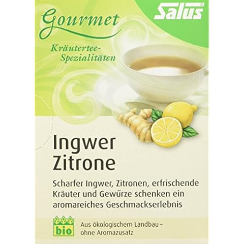 Salus Ingwer Zitrone Kräuter-Früchtetee, 3er Pack Cover