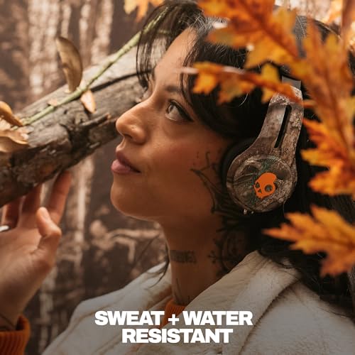 Image of Skullcandy Icon ANC Wireless On-Ear Bluetooth Headphones, Active Noise Cancelling, 60 Hours Battery, Sweat Water Resistant, Foldable Durable Travel Ready, Microphone for iPhone Android - Realtree APX