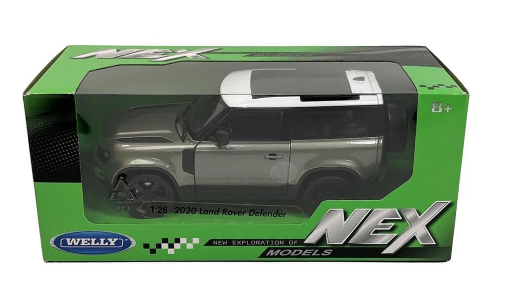 Modellino Welly 1:24 Land Rover Defender 2020 - Diecast Bianco, Scala 1:24, 24110W