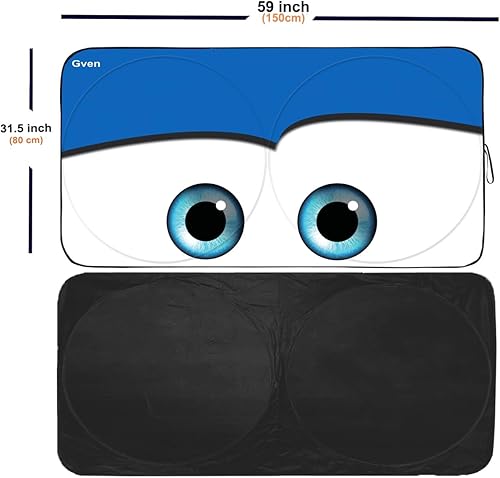 Miniatura 2 de Gven Parasol para parabrisas, original patentado Car Eyes 2025, visera solar, protección solar interior del automóvil, protector de ventana