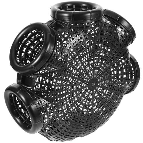 SUPVOX Plastic Fish Trap 12X10X4 Inch Portable Crawfish and Shrimp Cage EEL Trap for Fishing Loach Crab Catching with Detachable Easy Carry Design