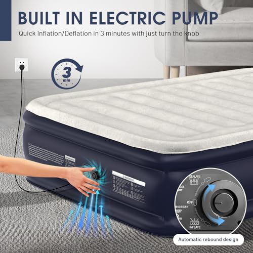 DIVON Air Mattress Full with Built in Pump,18''Raised Blow Up Mattress DN11 の商品画像 5