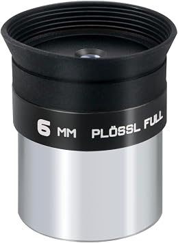 6mm Telescope Eyepiece 1.25inch, 4-Element Plossl Eyepiece, Fully Coated, Metal Construction with Threads