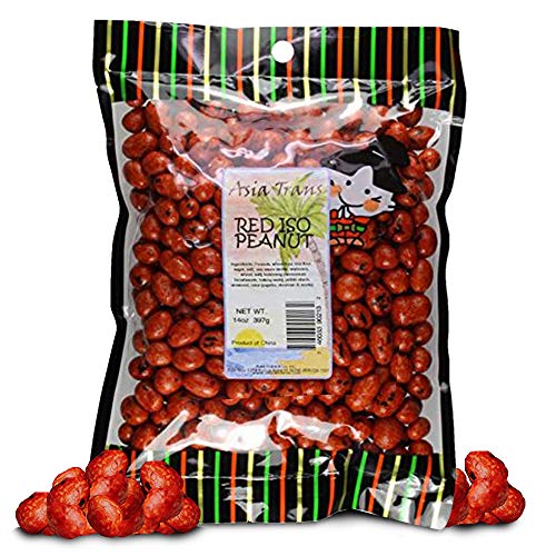 Image of Asia Trans Arare Rice Crackers (Red Iso Peanuts, 12 Ounce)