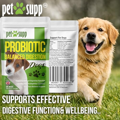 Probiotic Tablets for Dogs | Supports Gut Health, Stool Quality & Digestive Balance, Bad Breath | Lactobacillus Acidophilus 500 Million CFU | Daily Use | 120 Tablets - Image 5