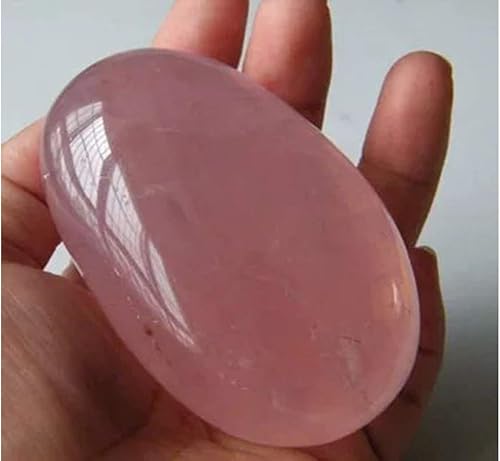 Miniatura 3 de Piedras de cuarzo rosa talladas con piedra de palma, pulido irregular, esfera curativa, cristal de cuarzo, piedras reiki, chakras, decoración de