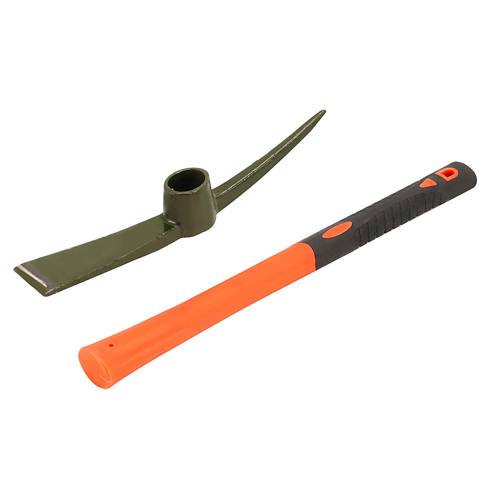 HiyyFloy Garden Mattock, 15 Inches Pick Hoe, Forged Weeding Garden Pick