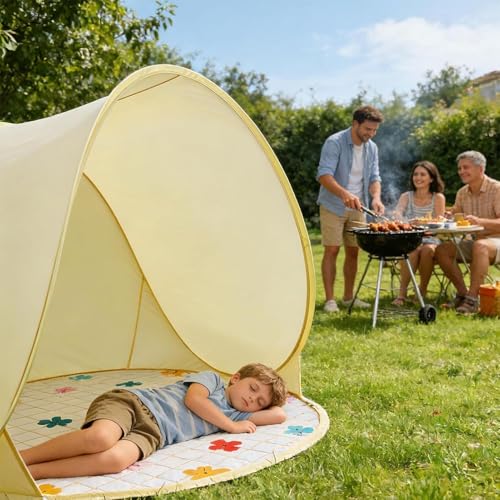 Toldo protector espacioso y transpirable para camping y playa 2