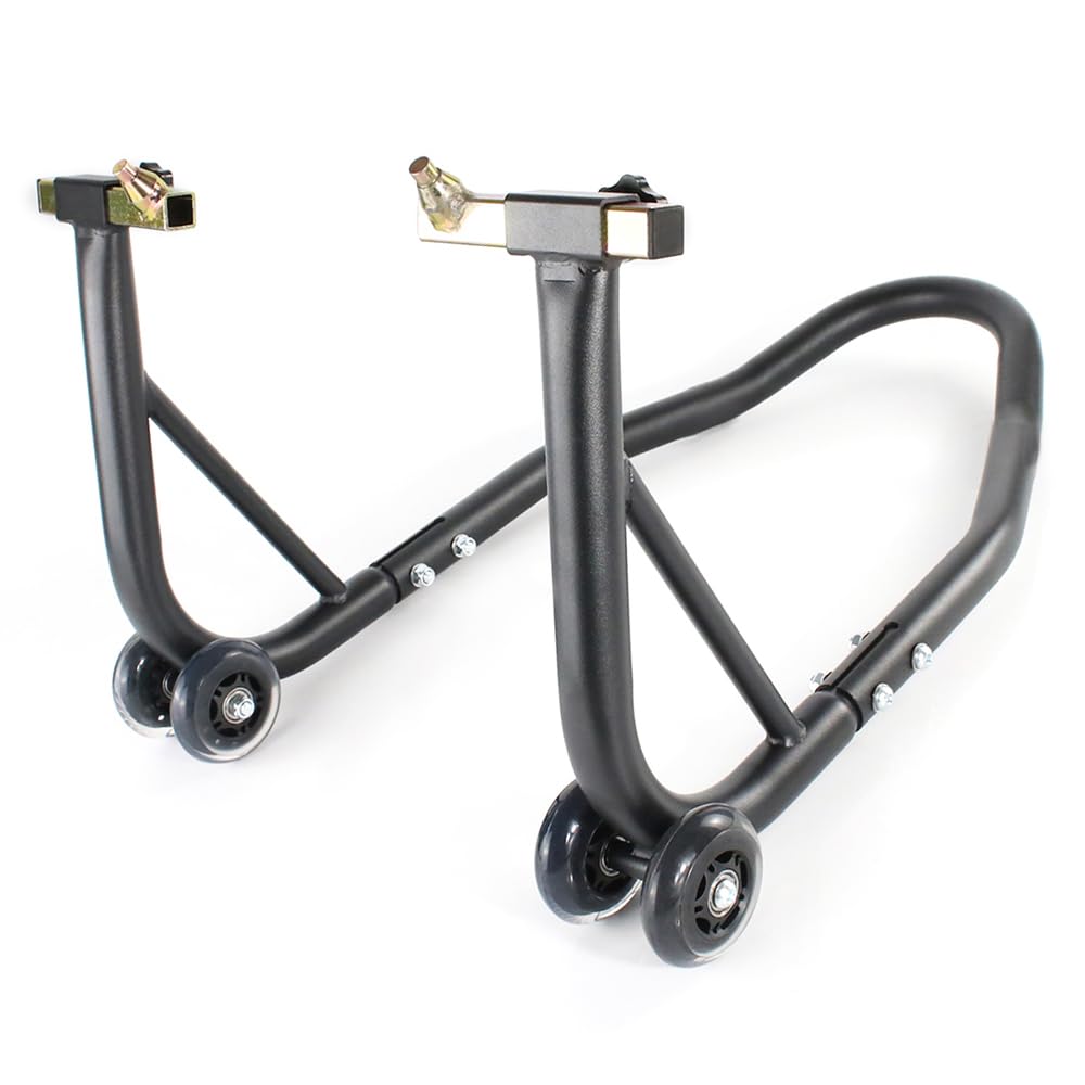 Universal 450lbs Motorcycle Front Wheel Lift Stand, Heavy Duty Fork Swingarm Spool Paddock Stands