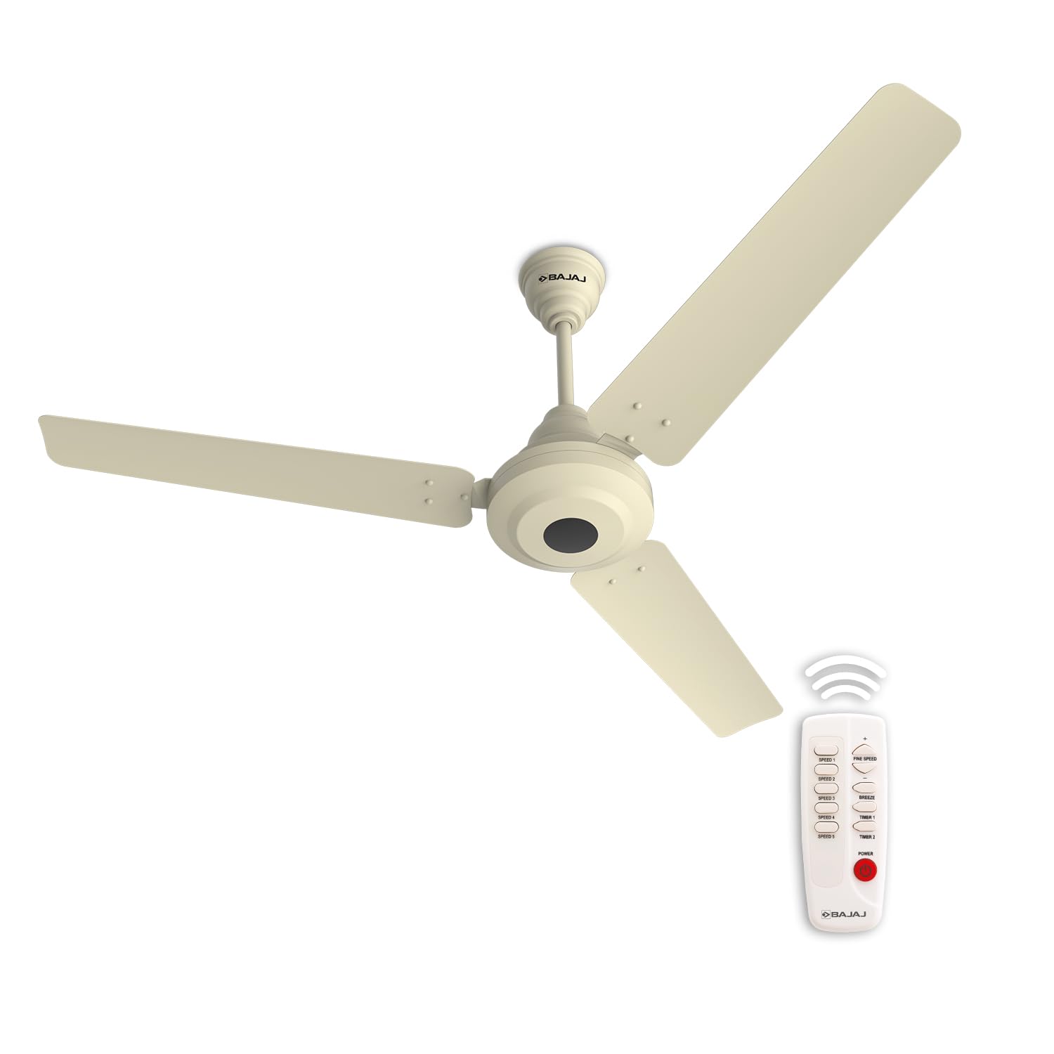 Energos 12DC5R 1200MM Silent BLDC Ceiling Fan | 5-Stars Rated Ceiling Fans for Home | Remote Control | Upto 65% Energy Saving | High Speed | Silent Operation | 2-Yrs Warranty 【Matt Ivory】